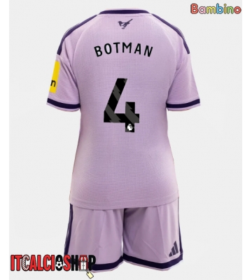 Newcastle United Sven Botman #4 Terza Maglia Bambino 2026-27 Manica Corta (+ Pantaloni corti)